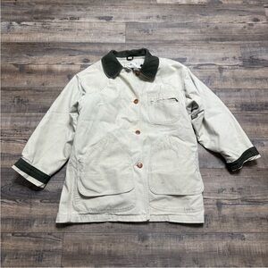 Vintage L.L. Bean Field Jacket Barn Coat Plaid Interior Medium Petite